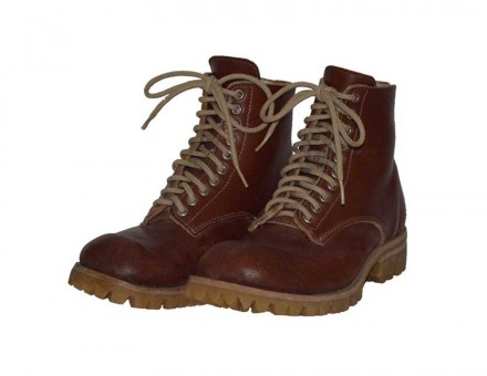 "Hiking Boots" Brown lace up hiking boot with full lug soles
