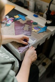 Aly L's Custom Boots and Shoes, custom bootmaker in Cheyenne Wyoming.  Personal branding photography by Megan Lee Photography.