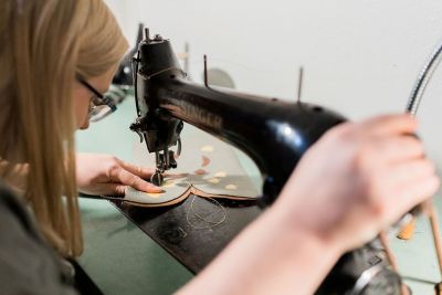 Aly L's Custom Boots and Shoes, custom bootmaker in Cheyenne Wyoming.  Personal branding photography by Megan Lee Photography.